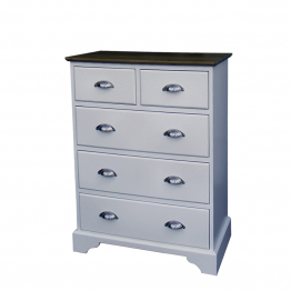 HOLM Painted 30" 2 over 3 Chest of Drawers